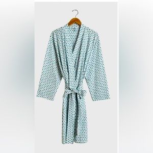 NWT Roller Rabbit Mint Heart Robe O/S **hard to find**